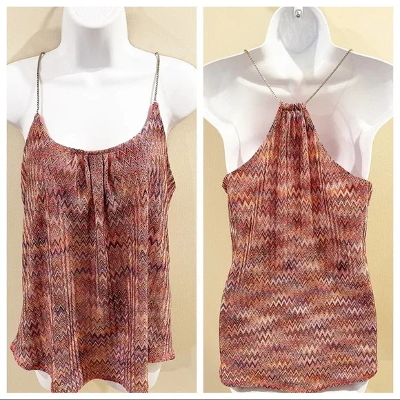 RACHEL Rachel Roy Polynesian Paradise Top Pink M - Picture 10 of 10